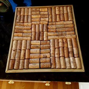 HANDMADE WOOD & CORK BULLETIN BOARD